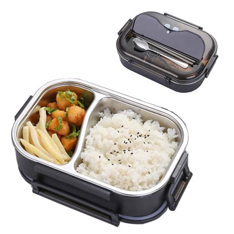 old black metal lunch box|stainless bento lunch box.